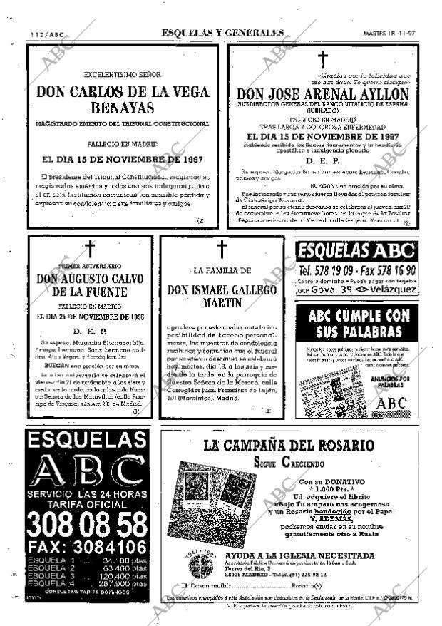 ABC MADRID 18-11-1997 página 112