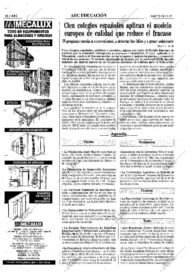 ABC MADRID 18-11-1997 página 88