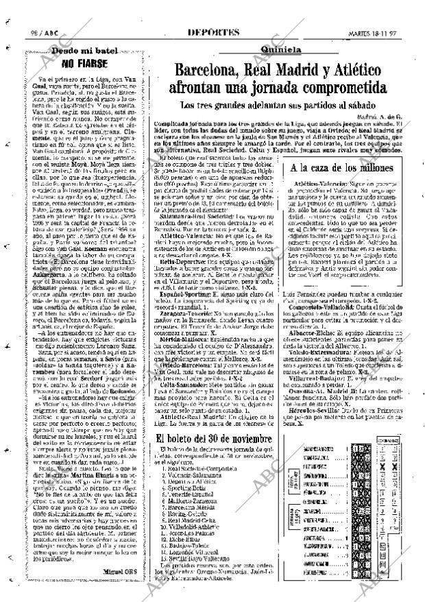 ABC MADRID 18-11-1997 página 98