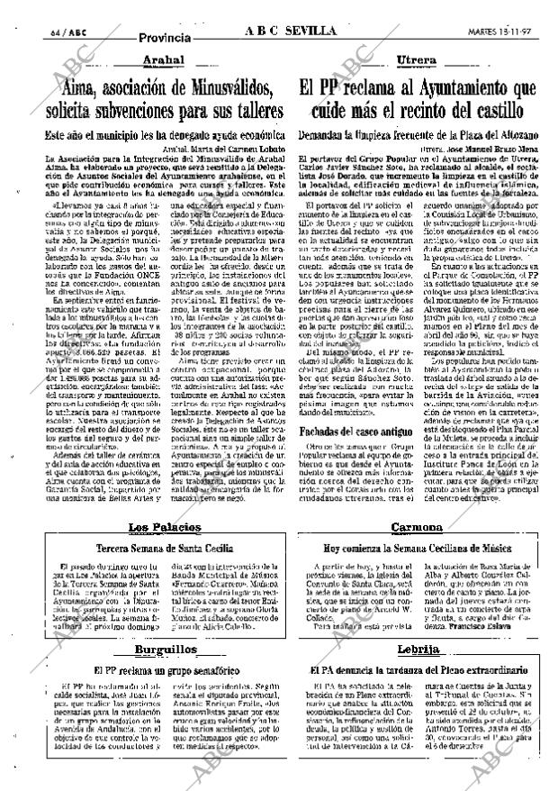 ABC SEVILLA 18-11-1997 página 64