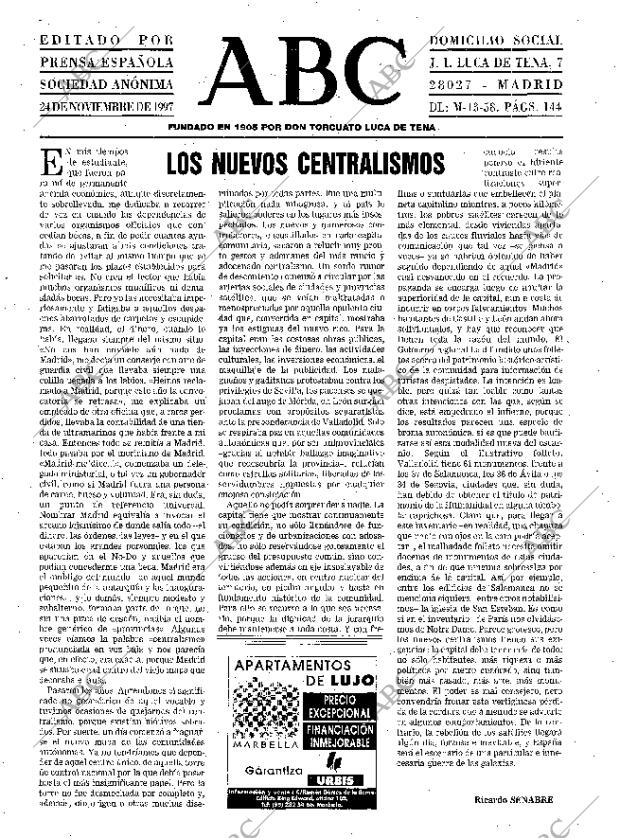 ABC MADRID 24-11-1997 página 3