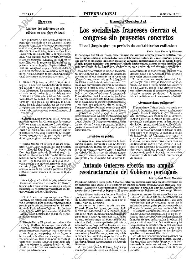 ABC MADRID 24-11-1997 página 32