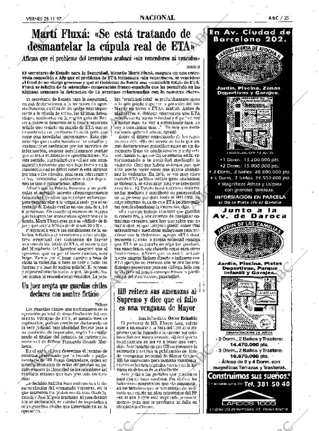 ABC MADRID 28-11-1997 página 25