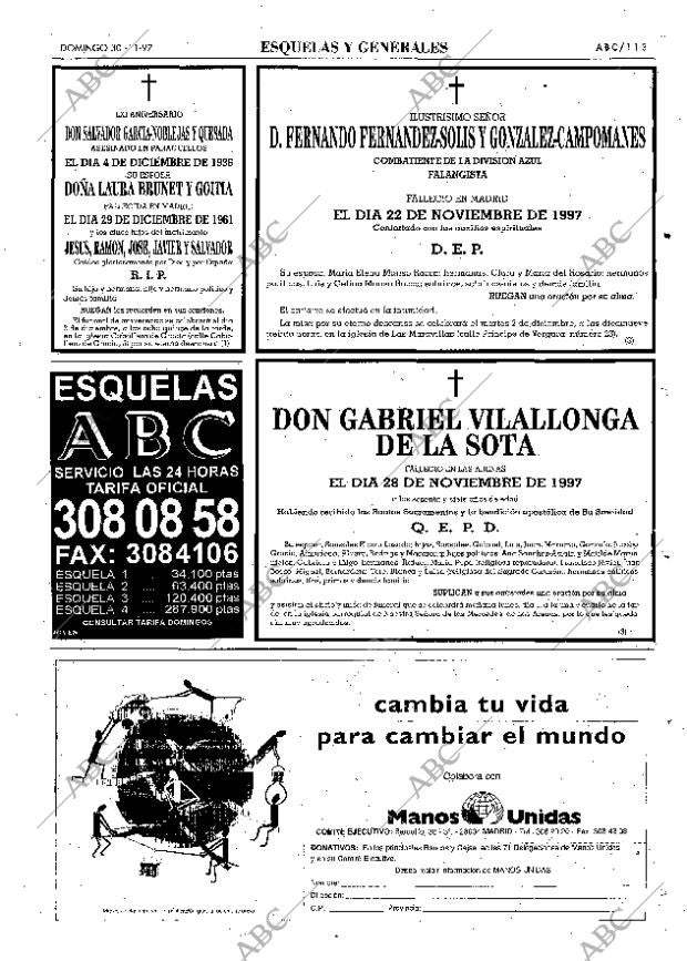 ABC MADRID 30-11-1997 página 113