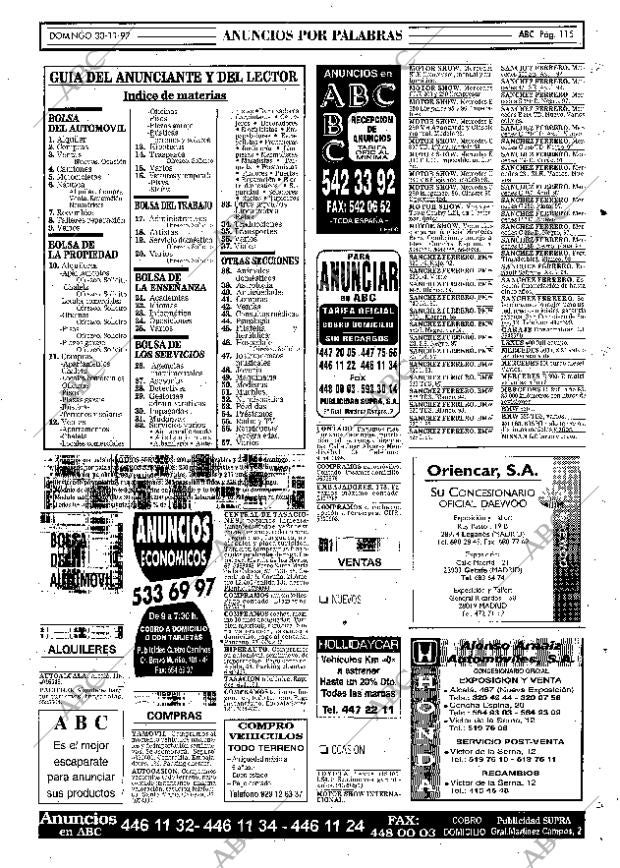 ABC MADRID 30-11-1997 página 115