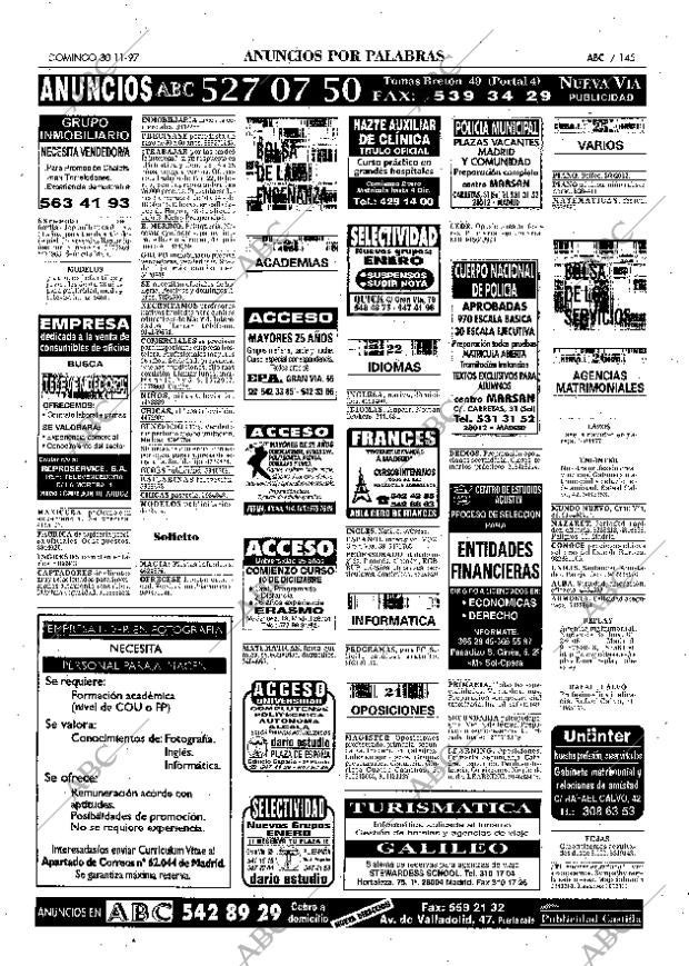 ABC MADRID 30-11-1997 página 145