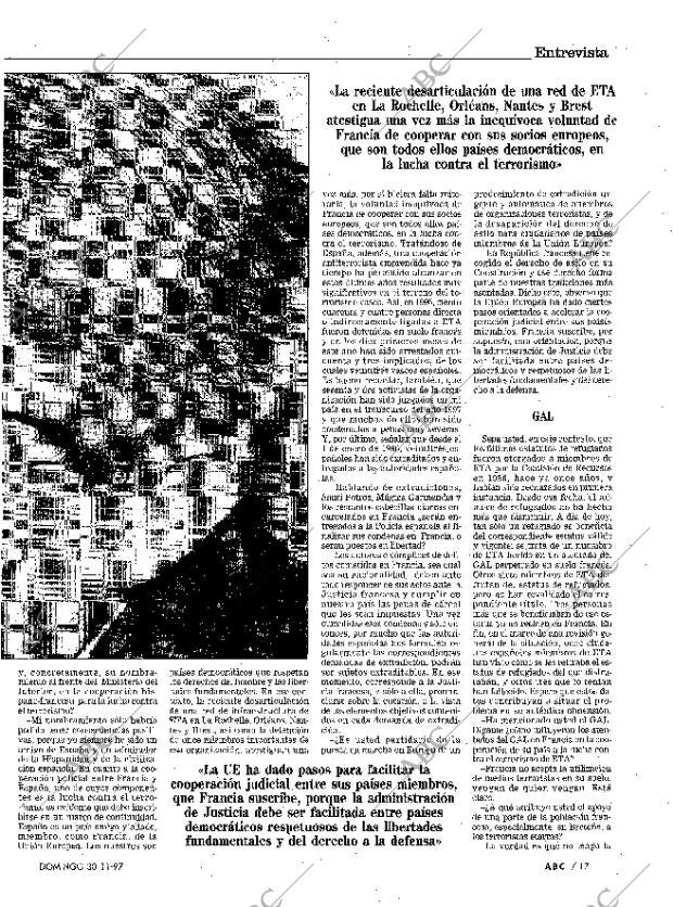 ABC MADRID 30-11-1997 página 17