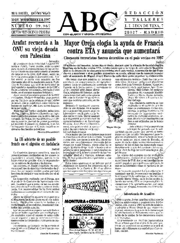 ABC MADRID 30-11-1997 página 23
