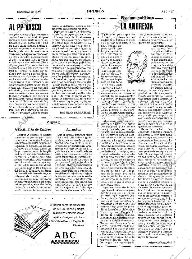 ABC MADRID 30-11-1997 página 27