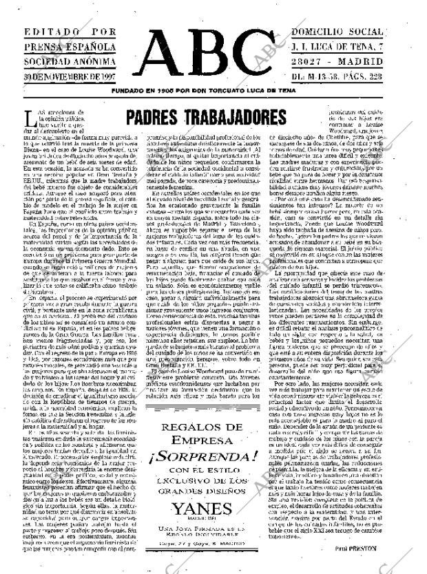 ABC MADRID 30-11-1997 página 3