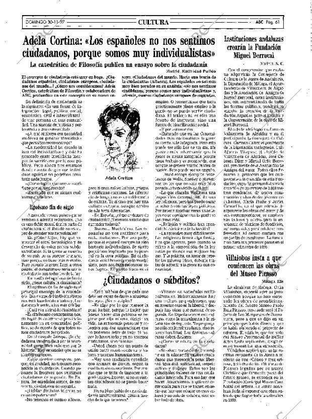 ABC MADRID 30-11-1997 página 61