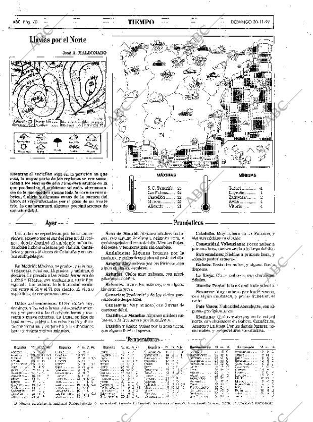 ABC MADRID 30-11-1997 página 70