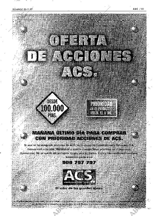 ABC MADRID 30-11-1997 página 83