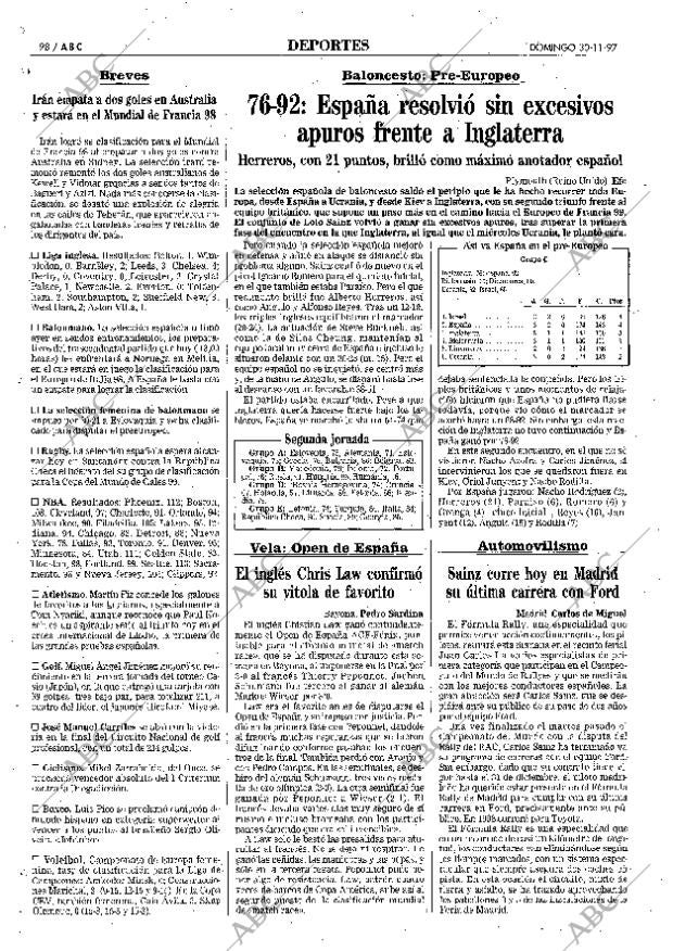 ABC MADRID 30-11-1997 página 98