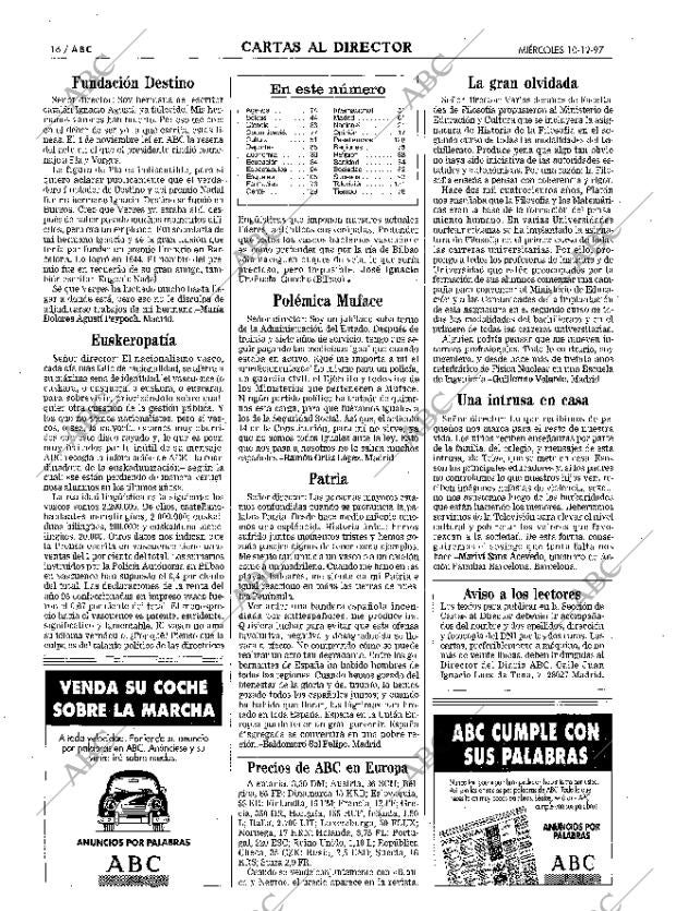 ABC MADRID 10-12-1997 página 16