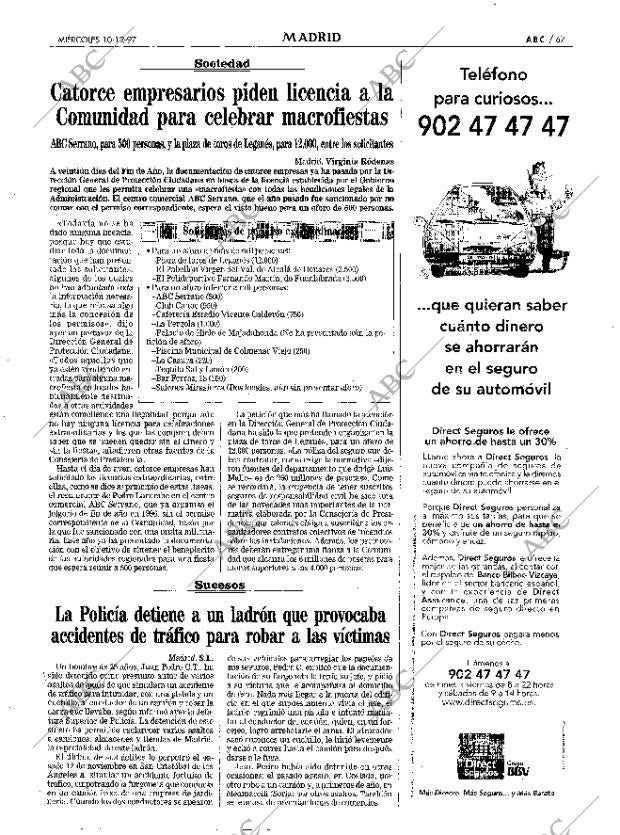 ABC MADRID 10-12-1997 página 67