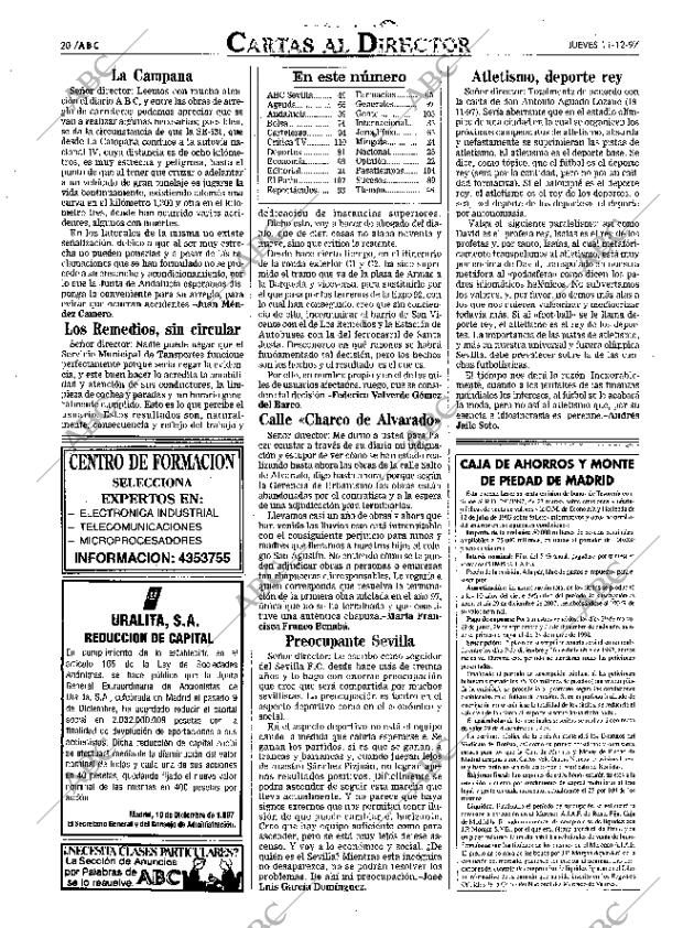 ABC SEVILLA 11-12-1997 página 20