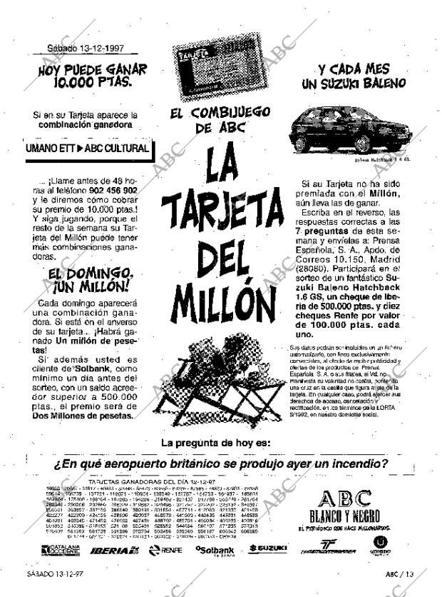 ABC MADRID 13-12-1997 página 13