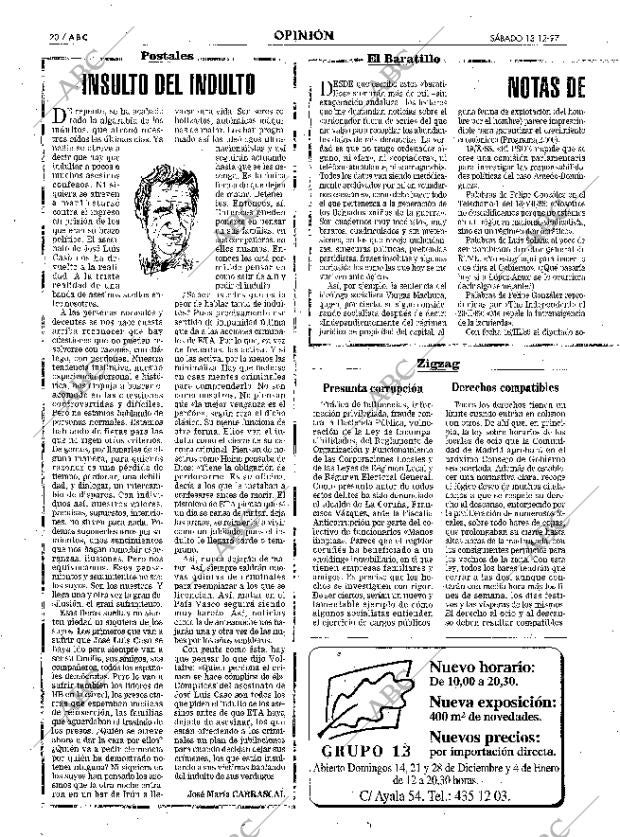 ABC MADRID 13-12-1997 página 20