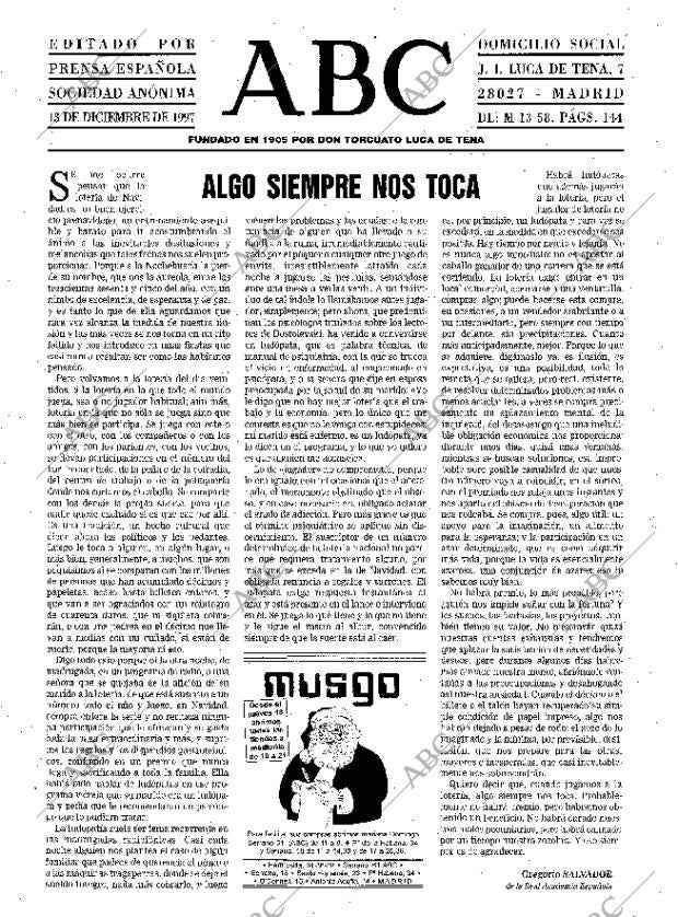 ABC MADRID 13-12-1997 página 3