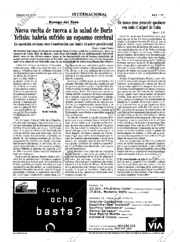 ABC MADRID 13-12-1997 página 39