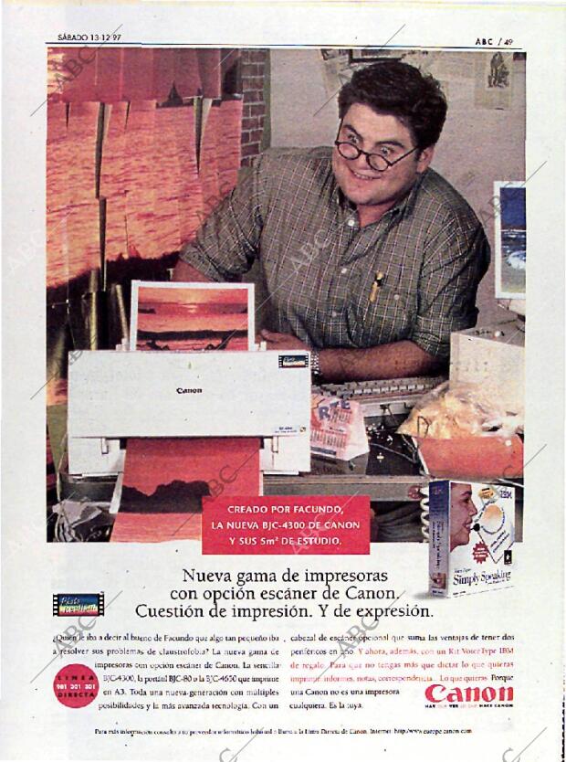 ABC MADRID 13-12-1997 página 49
