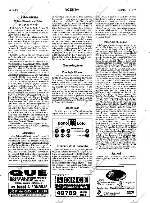 ABC MADRID 13-12-1997 página 58
