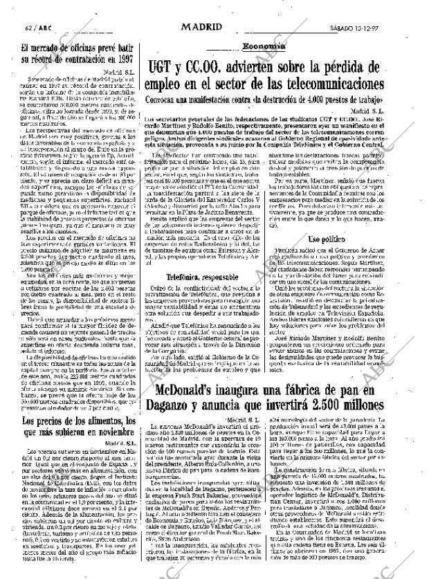 ABC MADRID 13-12-1997 página 62