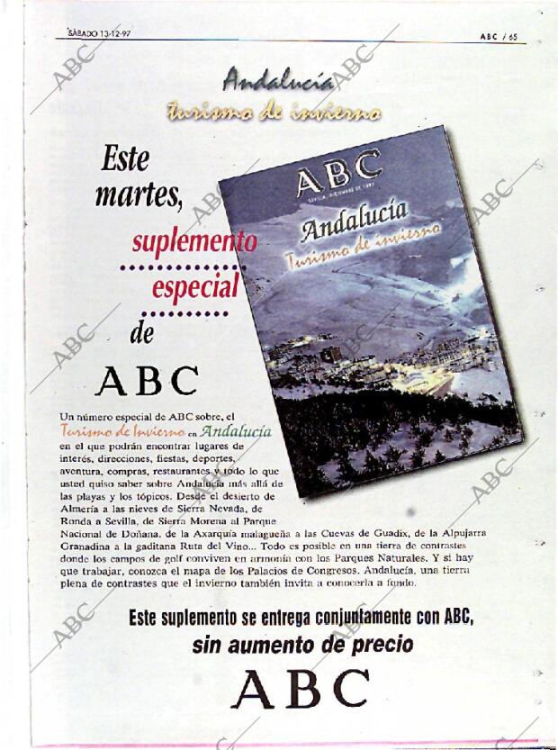 ABC MADRID 13-12-1997 página 65