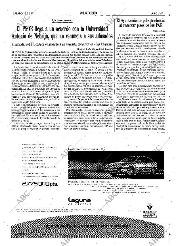 ABC MADRID 13-12-1997 página 67