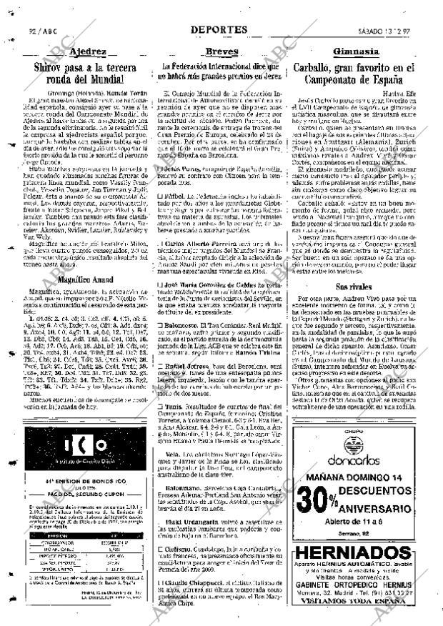 ABC MADRID 13-12-1997 página 92