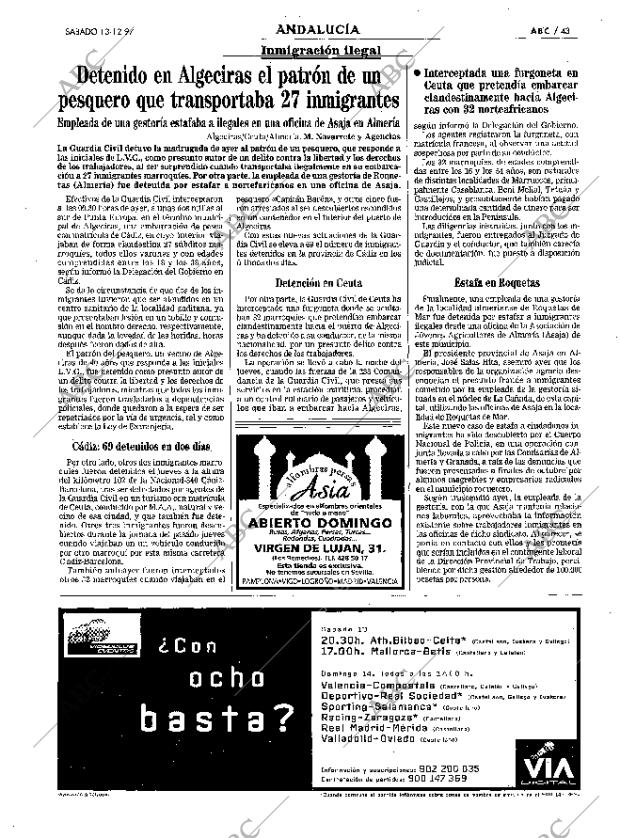 ABC SEVILLA 13-12-1997 página 43