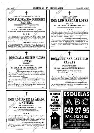 ABC MADRID 14-12-1997 página 124