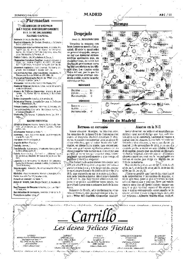 ABC MADRID 14-12-1997 página 85