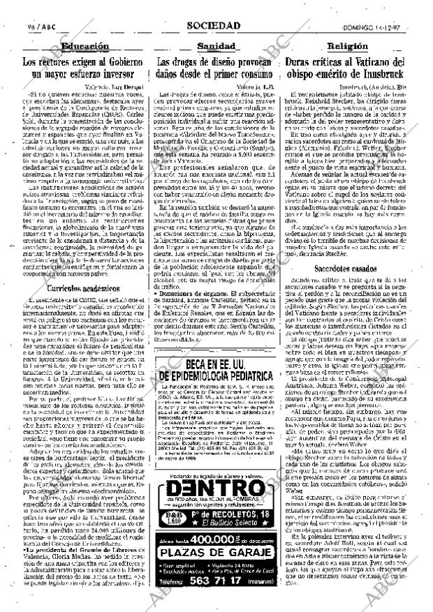 ABC MADRID 14-12-1997 página 96