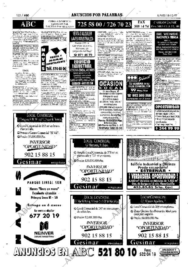ABC MADRID 18-12-1997 página 122