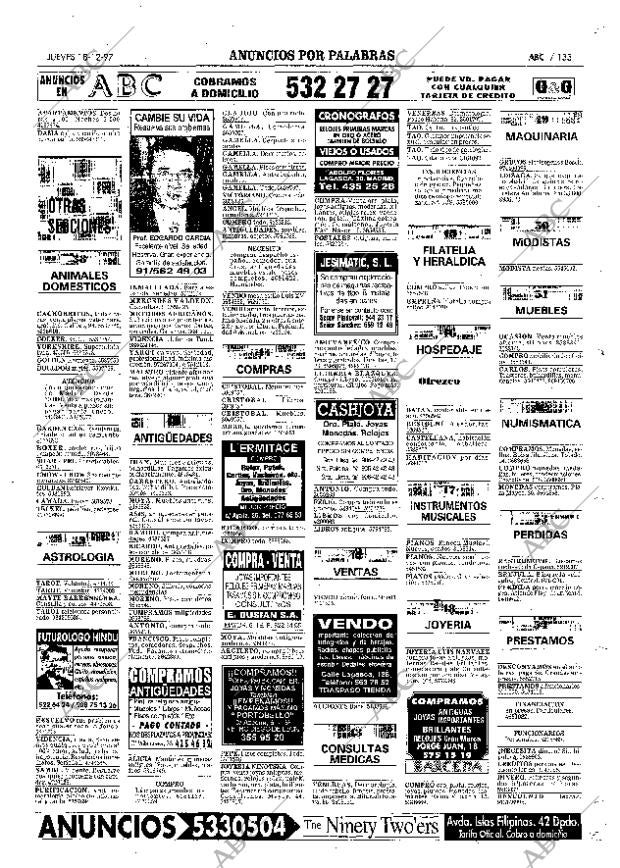 ABC MADRID 18-12-1997 página 133