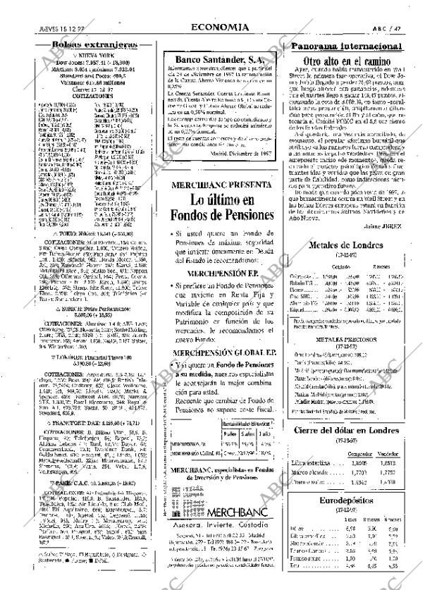 ABC MADRID 18-12-1997 página 47