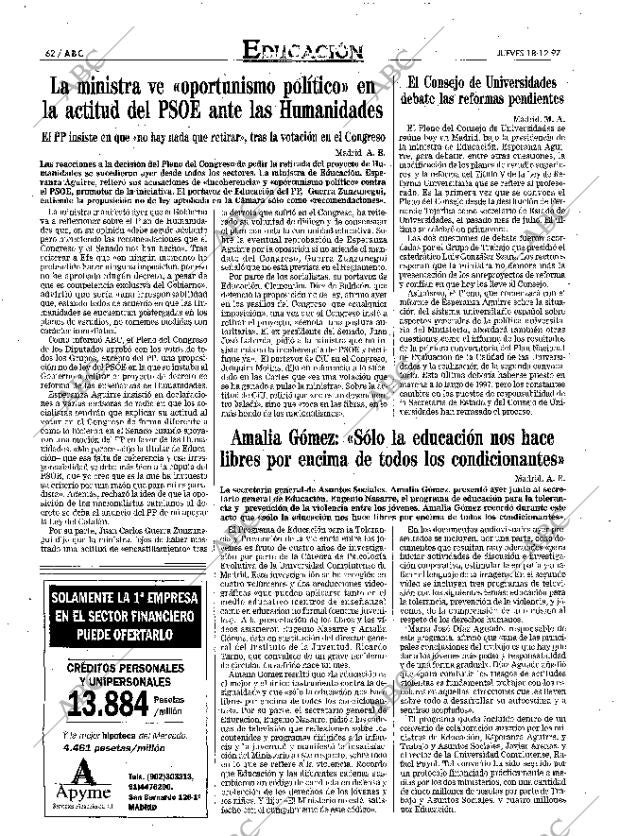 ABC MADRID 18-12-1997 página 62