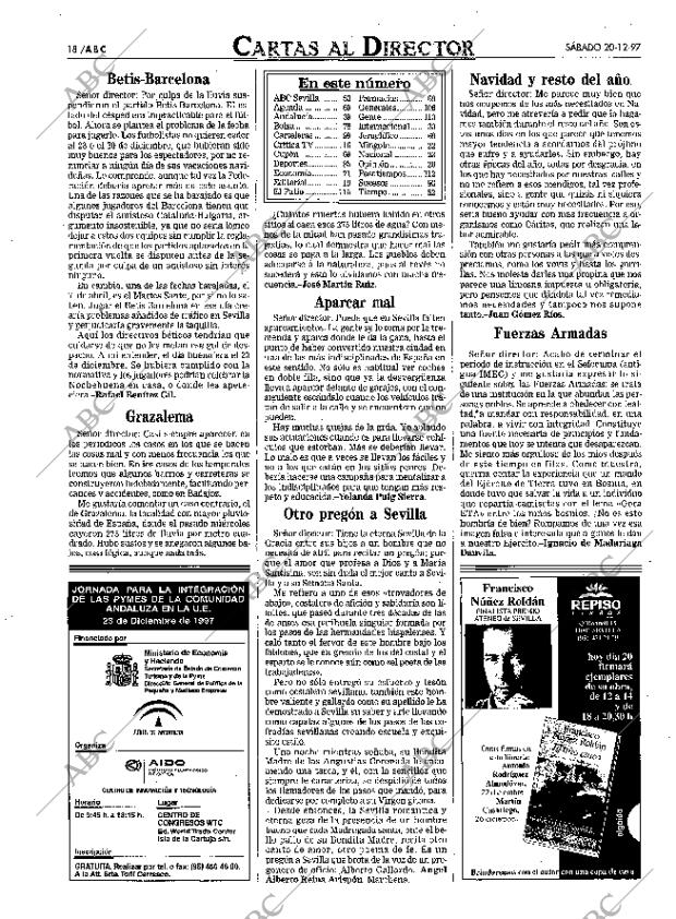 ABC SEVILLA 20-12-1997 página 18