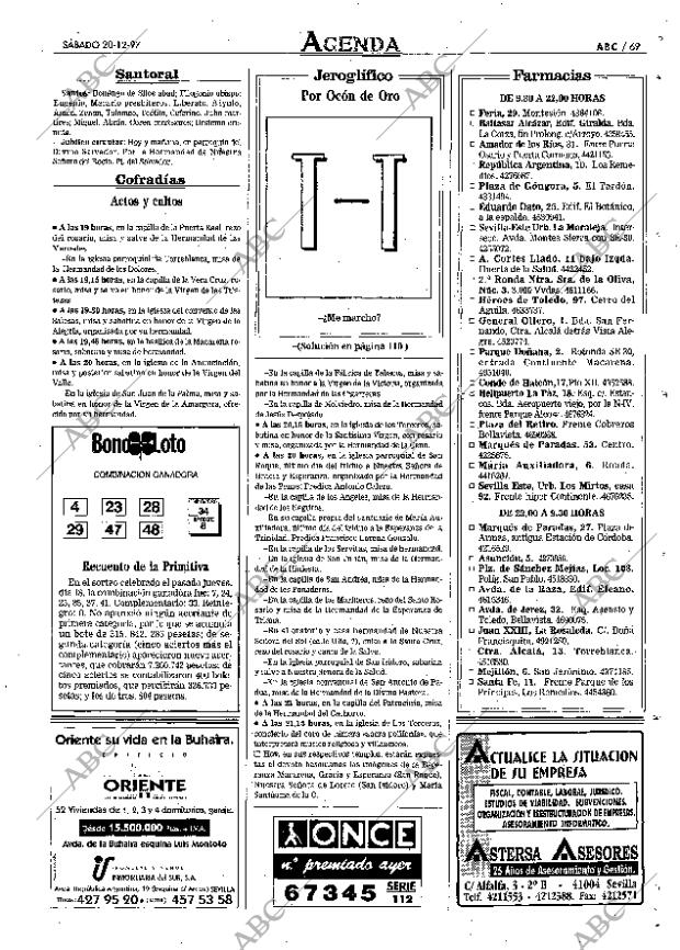 ABC SEVILLA 20-12-1997 página 69