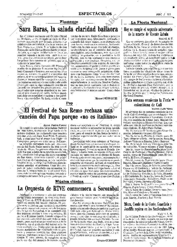 ABC MADRID 21-12-1997 página 101