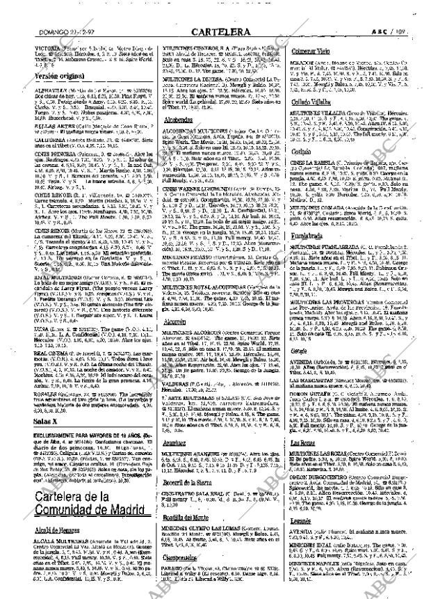 ABC MADRID 21-12-1997 página 109