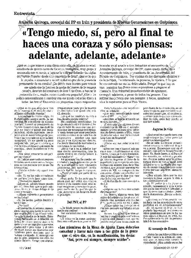 ABC MADRID 21-12-1997 página 12
