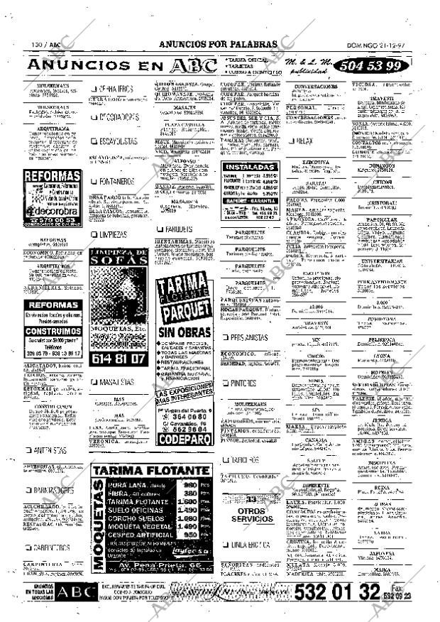 ABC MADRID 21-12-1997 página 130