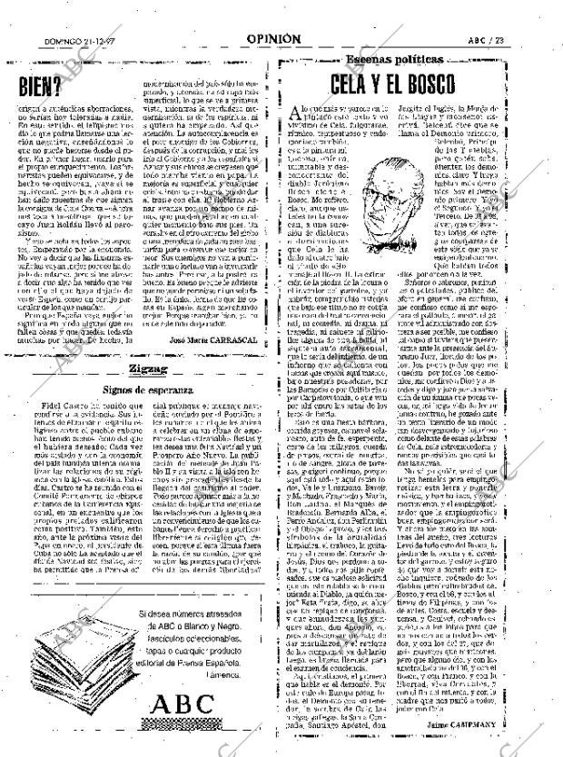 ABC MADRID 21-12-1997 página 23