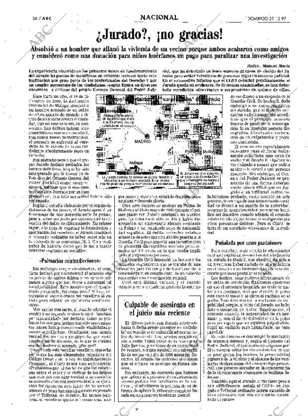 ABC MADRID 21-12-1997 página 26