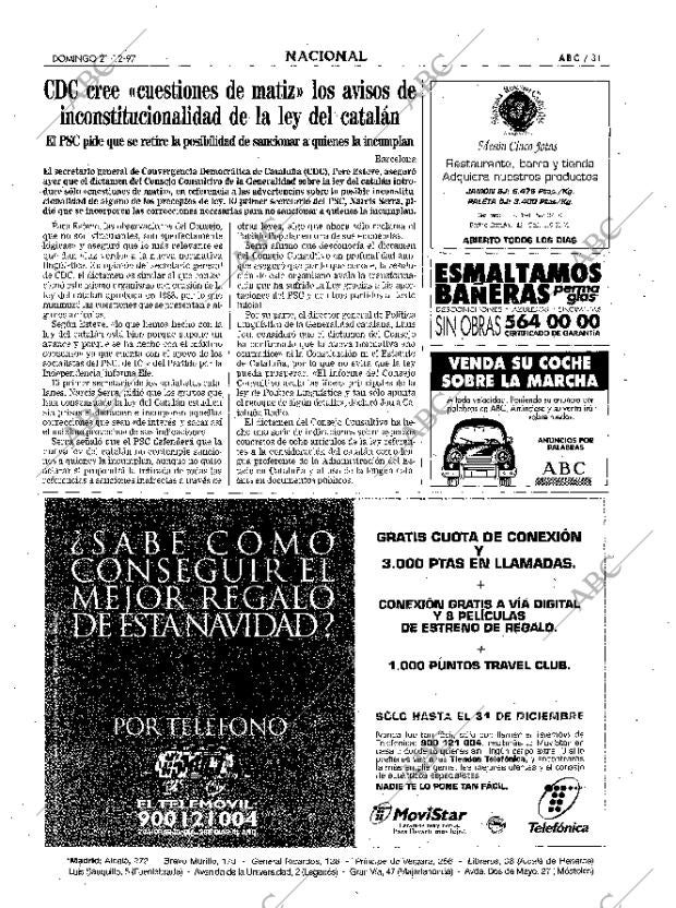 ABC MADRID 21-12-1997 página 31