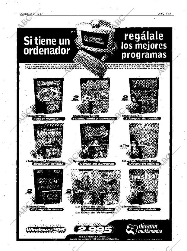 ABC MADRID 21-12-1997 página 45