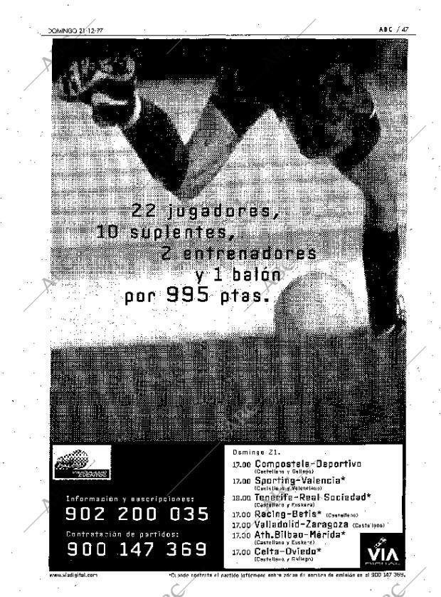 ABC MADRID 21-12-1997 página 47